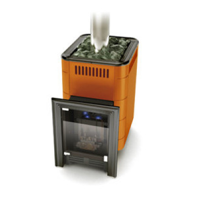 Газовая банная печь-каменка Уренгой – 2 Inox БСЭ терракота TMF