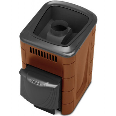 Дровяная банная печь-каменка Компакт 2013 Carbon ДА КТК терракота TMF