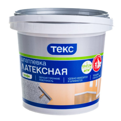 Шпатлевка латексная ТЕКС Профи 1,5кг.