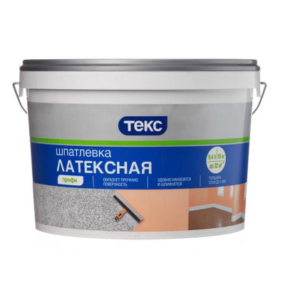 Шпатлевка латексная ТЕКС Профи 16кг.
