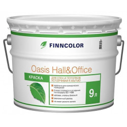 Краска водно - дисперсионная для стен и потолков Oasis Hall&Office А4 0,9 л