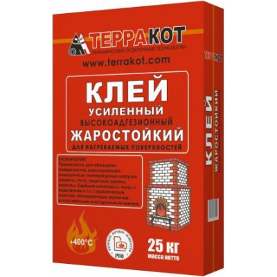 Клей жаростойкий белый ( 5кг.) "Терракот"усиленный