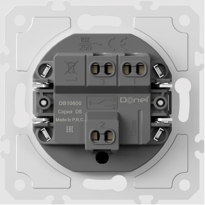 Механизм выключателя В1 с 2х мест (проходного) 10А DB10600 Donel