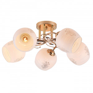 Светильник Escada 1121/5PL Е27*40W Gold потолочный