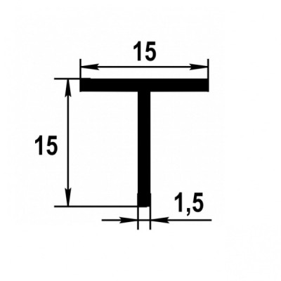 ГОСТ Тавр 15х15х1,5 Тп 01.2000.501л