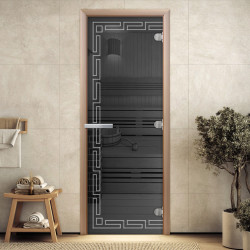 Дверь 700*1900 DoorWood "Греция" (серое с гравировкой) Дверь 700*1900 DoorWood "Греция" (серое с гравировкой)