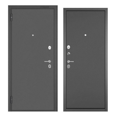 Дверь Бульдорс 60 MM 2050х860 титан/титан левая
