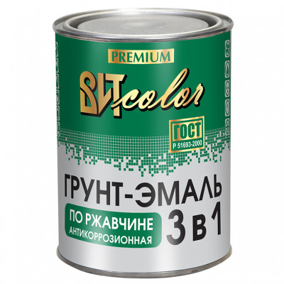 Грунт - эмаль по ржавчине 3 в 1 белый ВИТcolor 0,8 кг
