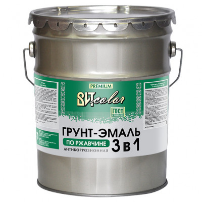 Грунт - эмаль по ржавчине 3 в 1 белый ВИТcolor 10 кг