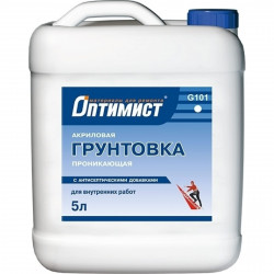 Грунтовка проникающая для внутренних работ Оптимист 5 л