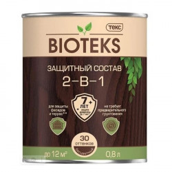 Защитный состав универсал 2 в 1 Bioteks бесцветный 0,8 кг