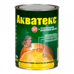 Защитно - декоративное покрытие для древесины Акватекс бесцветный 0,8 кг