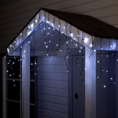 Гирлянда "Бахрома"уличная 4м LED 180-220ВV Белый 8реж.