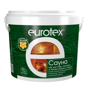 Состав (лак для защиты дерева) 0,9кг EUROTEX-сауна Состав (лак для защиты дерева) 0,9кг EUROTEX-сауна