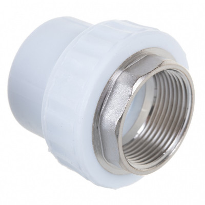 Муфта разъемная ВР d.40мм х1 1/4 американка белый Valfex