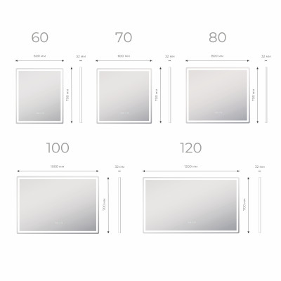Зеркало Vigo Geometry Luxe 600