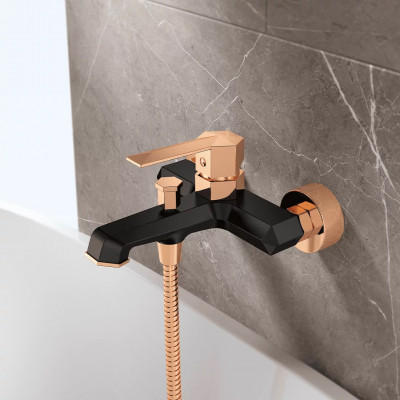 Смеситель для ванны Golden Fox Hyde 10613 черный золото