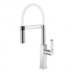 Смеситель для кухни Golden Fox Kitchen pro 11023 белый силиконовый излив Смеситель для кухни Golden Fox Kitchen pro 11023 белый силиконовый излив