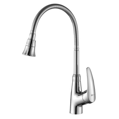 Смеситель для кухни Lemark Linara LM0413С гибкий излив хром
