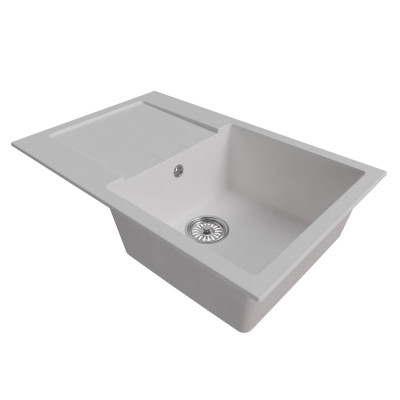 Мойка Mixline ML-GM31 770х500х190 с крылом ультра - белая
