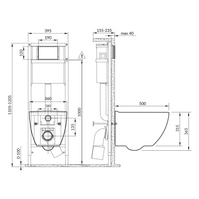 Инсталляция BRASKO SMART CO DPL EO slim LINK PRO LP