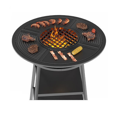 Чугунный Fantastic Grill Везувий 700 (чаша + подставка + плита + крыша)